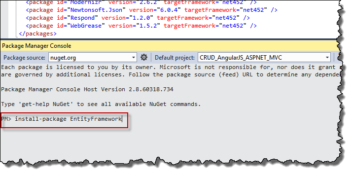 CRUD Operation in ASP.NET MVC 4 and AngularJS